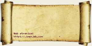 Jakov Crnjanski vizit kartica